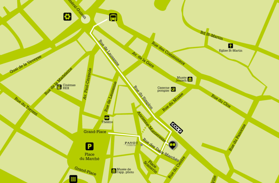 plan-acces-point-carre-2013 plan d'accès de Point Carré